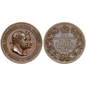 Nemecko, medaila na pamiatku cisárovej zlatej svadby, 1879