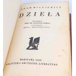 MICKIEWICZ- DZIEŁA vol. 1-20 [complete in 5 vols.] ed. by Manfred Kridel and Leon Piwiński; woodcuts by Mrożewski