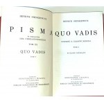 SIENKIEWICZ- QUO VADIS zv. 1-3 [komplet v 1 zv.] vyd. 1933