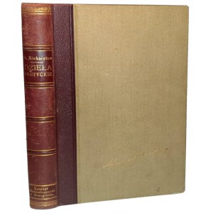 MICKIEWICZ- DZIE£A POETYCKIE published Novogrodek 1933. [Pini ed.]