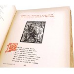 VILLON - VELKÝ TESTAMENT dřevoryty M. Španěla vyd. 1950.