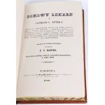 RASPAIL- HOME MEDICINE AND HOME PHARMACY ed. 1851