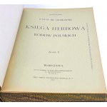 OSTROWSKI- KSIĘGA HERBOWA RODÓW POLSKICH oryginał SKÓRA