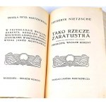 NIETZSCHE- TAKO THING ZARATUSTRA publ.1913