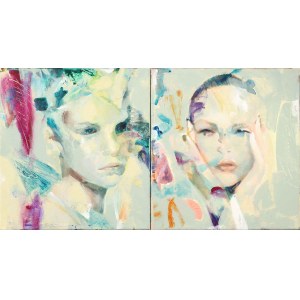 Andrzej Filipowicz, Portraits of Women (diptych), 2023