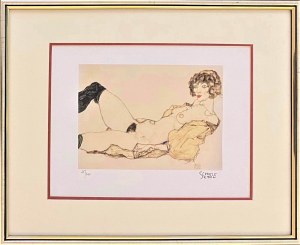 Egon Schiele, Akt (heliograwiura), 1990