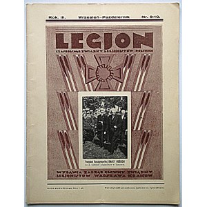 LEGIE. Časopis Polské legionářské unie. W-wa, září-říjen. Ročník III. Č. 9-10...