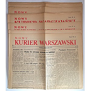NEW WARSAW COURIER. W-wa 1943. eleven numbers. Numbers from 103 to 113 from May 2 to May 13....