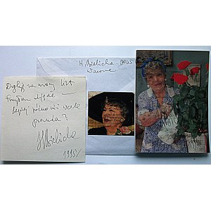 BIELICKA HANKA. Envelope with a card with handwritten text : Thank you for the lovely letter....