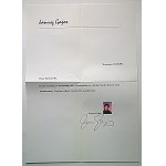 GAJOS JANUSZ. List z kopertą na prywatnym papierze papeteryjnym (innym jak wyżej), datowany 21. 06. 98 r...