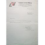 LECH WAŁĘSA. Dopis na hlavičkovém papíře Institutu Lecha Walesy ze dne 2. 6. 1999. ...