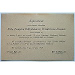 (FINKIEL LUDWIK). Eine Sammlung von 15 Einladungen an Prof. Dr. Ludwik Finkel ...