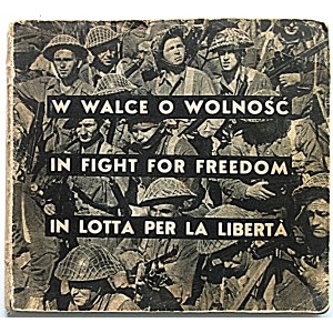 POLISH SOLDIERS who were in Russia fighting for freedom. Roma [Rome] 1945...