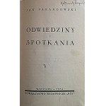 PARANDOWSKI JAN. Odwiedziny i spotkania. W-wa 1934. Towarzystwo Wydawnicze „RÓJ”. Druk. S. A. Z. G...