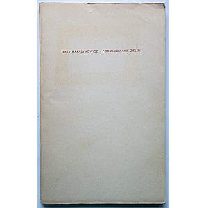 HARASYMOWICZ JERZY. Eine Zusammenfassung der Grünanlagen. W-wa 1964. Wyd. Czytelnik. Print. Zakł. Graf...