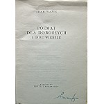 WAŻYK ADAM. Poemat dla dorosłych i inne wiersze. W-wa 1956. Wyd. PIW. Druk. Drukarnia Wydawnicza w Krakowie...