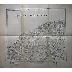 [MAP]. SŁUPSK. Scale 1 : 300 000. Poznań 1932. made at the Geographical Institute of the University of Poznań....