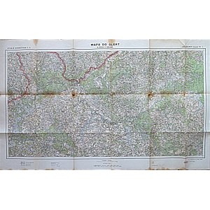 MAPA DO OLEAT. Załącznik (mapa) Nr 1. W-wa 1926. Wojskowy Inst. Geogr. Skala 1 : 300 000...