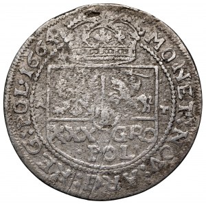 Jan II Kazimierz, Tymf 1664 Kraków - małe korony