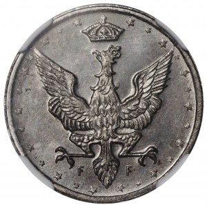 Królestwo Polskie 10 fenigów 1917 FF NGC PF62