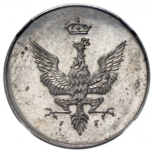 Królestwo Polskie 1 fenig 1917 FF NGC PF64