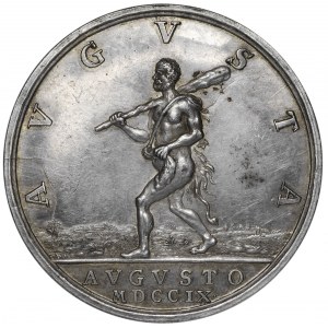  August II Mocny Medal na pamiątkę powrotu na tron Polski 1709