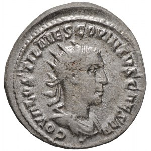 Rzym, Hostylian Antoninian - Aeqvitas jeden punkt pod popiersiem
