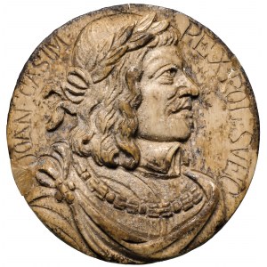 Jan II Kazimierz Medalion z kości