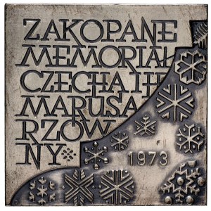 PRL, medal Memoriał Bronisława Czecha i Heleny Marusarzówny srebrzony, 1973