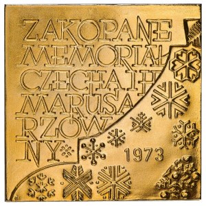 PRL, medal Memoriał Bronisława Czecha i Heleny Marusarzówny złocony, 1973