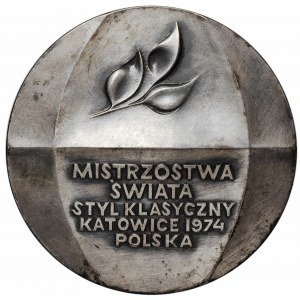 PRL, medal Mistrzostwa Świata w Zapasach Katowice, styl klasyczny, 1974