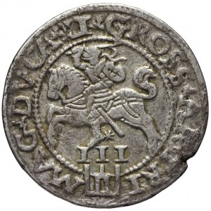 Zygmunt II August, Trojak 1562 Wilno L/LI