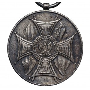 Srebrny medal Zasłużonym na polu chwały z nadaniem