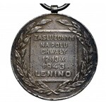 Srebrny medal Zasłużonym na polu chwały z nadaniem