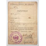 LEGITYMACYA. Dyrekcya Policyi we Lwowie.