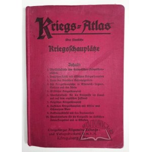 KRIEGS - Atlas über sämtliche Kriegsschauplätze.