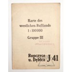 (ROPCZYCE, DĘBICA). Karte des westlichen Russlands (Polens). Gruppe III. Ropczyce u. Dębica. J41.