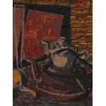 Stefan Gierowski (1925 Częstochowa - 2022 Warsaw), Still life with kettle, 1948-1949