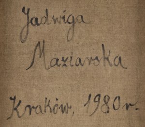 Jadwiga Maziarska (1913 Sosnowiec - 2003 Modlniczka k. Krakowa), Bez tytułu , 1980