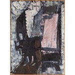 Jacek Sienicki (1928 Warschau - 2000 Warschau), Innenraum des Ateliers, 1987