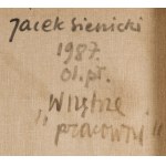 Jacek Sienicki (1928 Warschau - 2000 Warschau), Innenraum des Ateliers, 1987