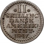 Duńskie Indie Zachodnie, Chrystian VIII, 2 skilling 1847