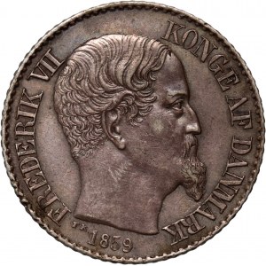 Danish West Indies, Frederick VII, 5 centów 1859