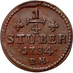 Germany, Jülich-Berg, Carl Theodor, 1/4 Stüber 1784 PM