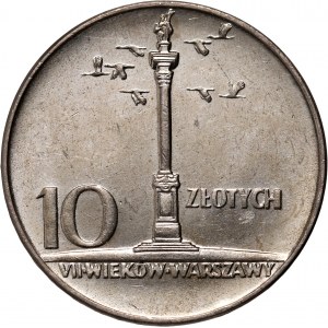 PRL, 10 Zloty 1966, Sigismundssäule - Kleine Säule