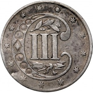 Stany Zjednoczone Ameryki, 3 centy 1858, Filadelfia