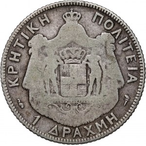 Grécko, Kréta, George I, 1 drachma 1901 A, Paríž