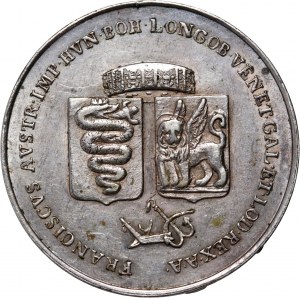 Austria, Francis II, token from 1815, Homage to Venice