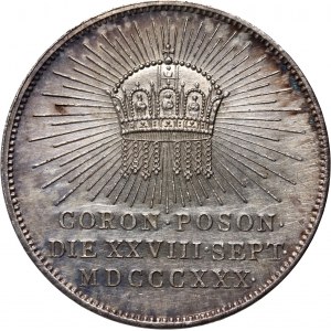 Austria, Franciszek II, żeton koronacyjny z 1830 roku, (ø 24 mm)