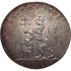 Rakúsko, František II., korunovačný žetón z roku 1792, (ø 20 mm)